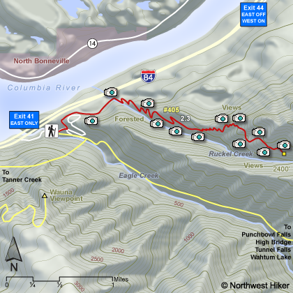 Ruckle Creek Hik map